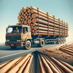 drewno konstrukcyjne z transportem