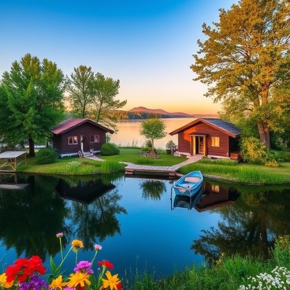 domek nad jeziorem mazury