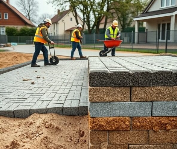 Jak ułożyć trwałą kostkę brukową w Błoniu na gruncie gliniastym?