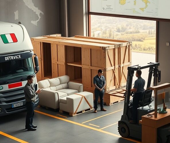 Jak wysłać duże meble przy przeprowadzce do Włoch, by uniknąć uszkodzeń i problemów z odprawą?
