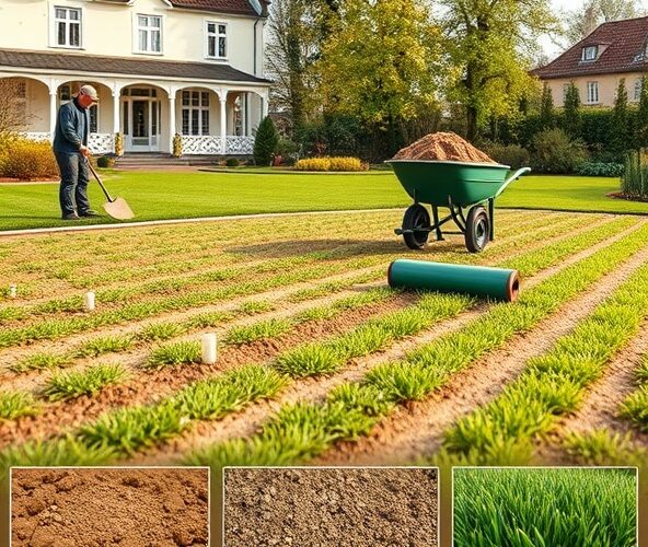 Jak założyć trwałą trawę z siewu w Milanówku na gliniastej ziemi?