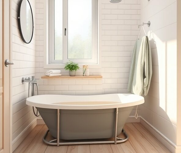 Jaką wanienkę składaną wybrać do kawalerki z małą łazienką?