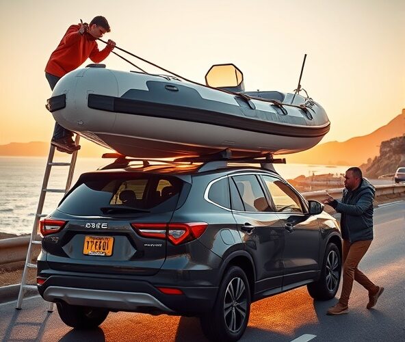 Czy Honwave T25 łatwo przewieźć na dachu auta bez lawety?