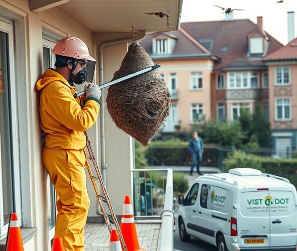 Jak wybrać firmę do usuwania gniazd szerszeni w Wilanowie przy balkonie lub tarasie?