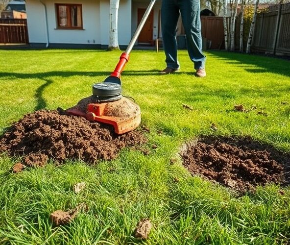 Wertykulacja trawników w Nadarzynie na glebie gliniastej — jak zagęścić darń?